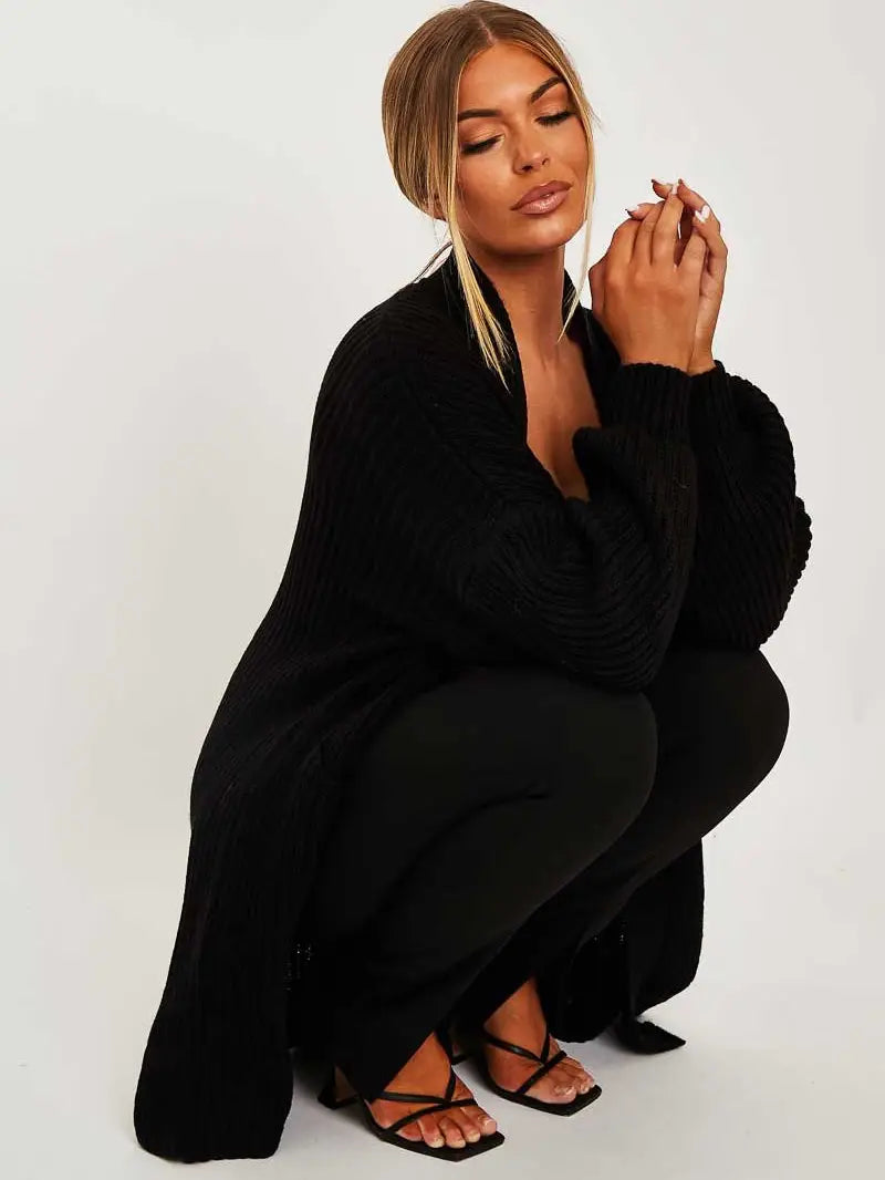 Abbie Knit Cardigan (Black)
