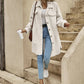 White Teddy Longline Jacket