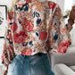 Autumn Blooms Long Sleeve Blouse