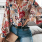Autumn Blooms Long Sleeve Blouse