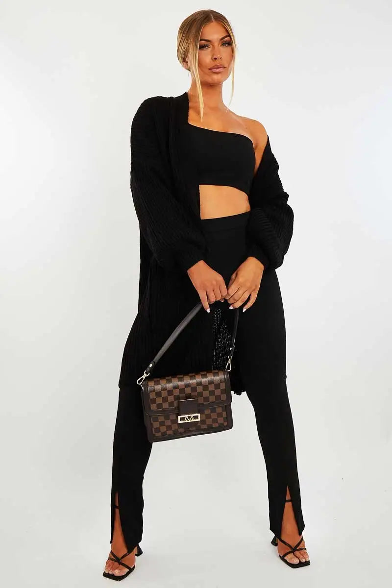 Abbie Knit Cardigan (Black)