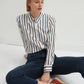 Striped Button-Down Shirt