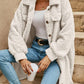 White Teddy Longline Jacket
